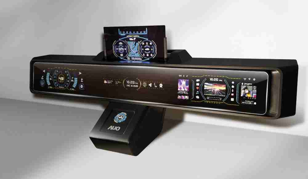 杏悦2Micro LED沉浸式车舱显示方案结合 可卷式、、可伸缩的Micro LED应用并可呈现不同的质感纹路，，展现人性化设计