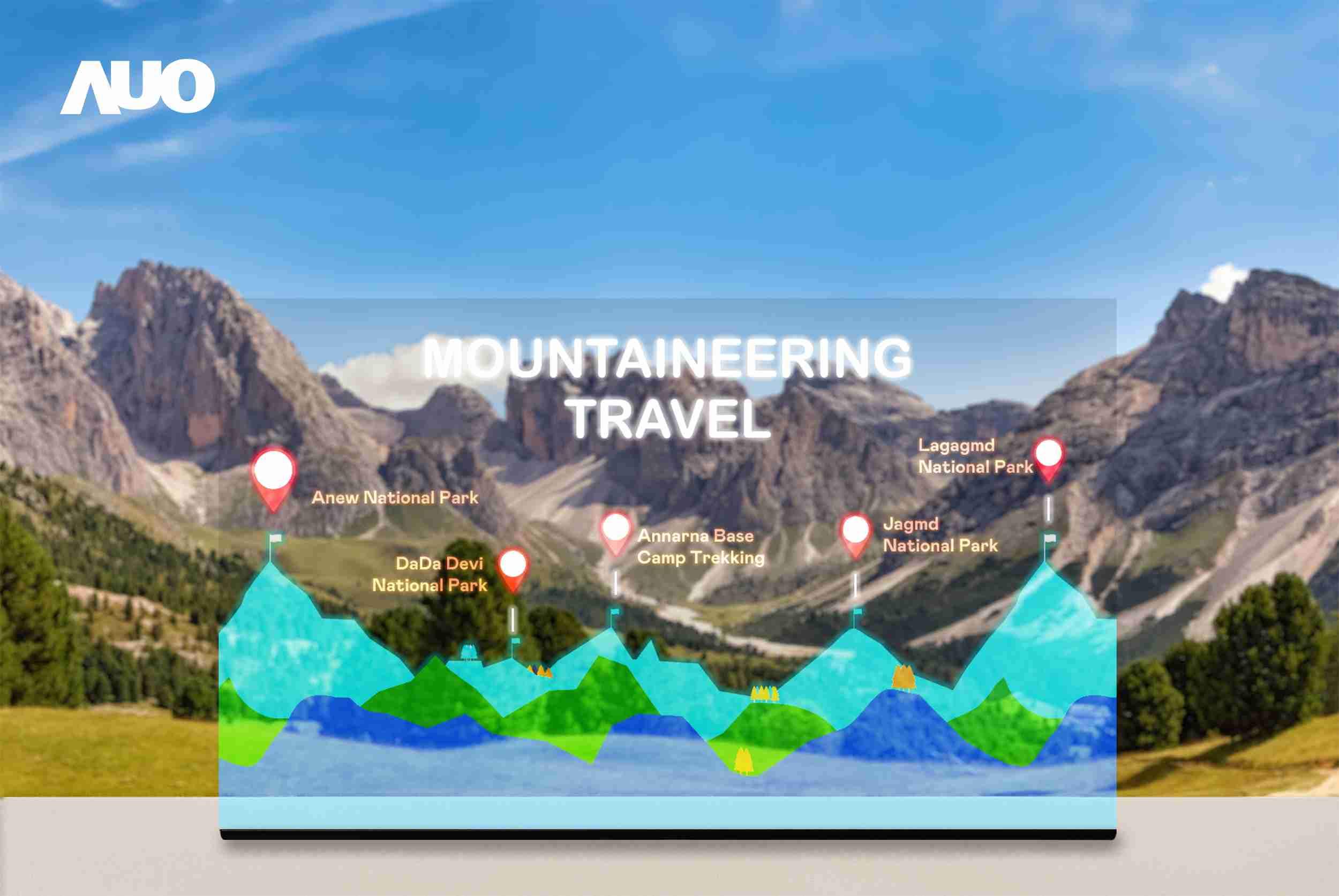 杏悦2展示全球单片尺寸最大(*)42吋透明Micro LED显示器拼接而成的〝64吋透明Micro LED显示器〞，，，，具备高透明度、、、、1,000 nits高亮度、、、、广色域、、、采用三边无边框的无缝拼接等多重特色，，，呈现超高清、、、细腻画质而不遮挡后方视觉，，，，满足层峰需求，，，，可广泛运用于零售、、、艺术展览或商业空间等场域